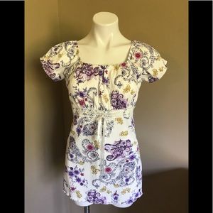 Dress Barn Floral Print Top